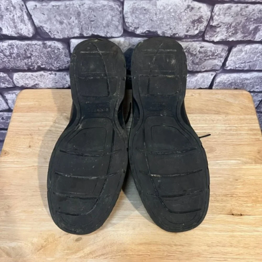 Dockers Men's Lace Up Black Leather Shoes Size 9
